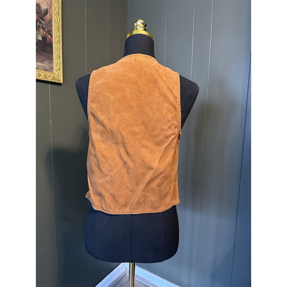 Vintage Brown Suede ? Cowboy Western Vest XS/S - Picture 4 of 9